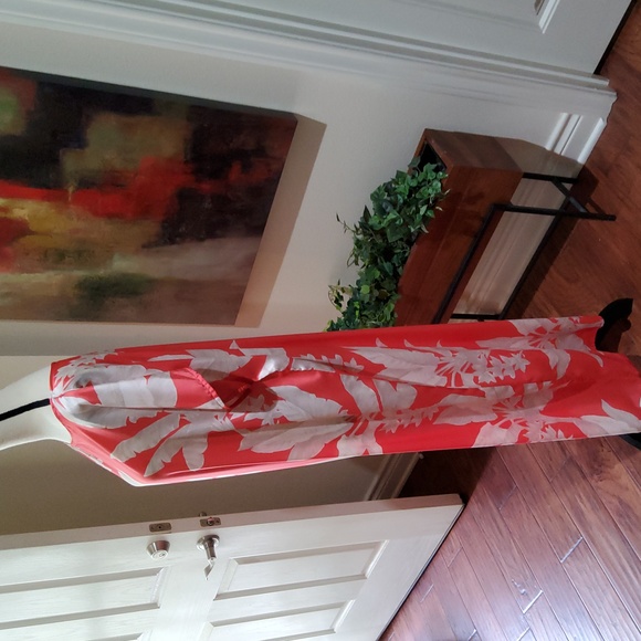 Bryn Walker Liz Carolla Woven Round Neck Short Sleeve Dress Size L - Picture 2 of 4